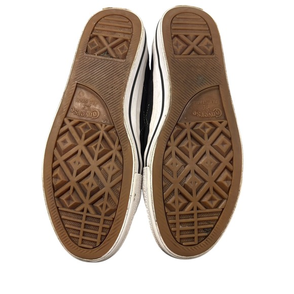 Converse One Star Suede Black Low Top Sneakers Men's 8.5 Women's 10 - Picture 10 of 11